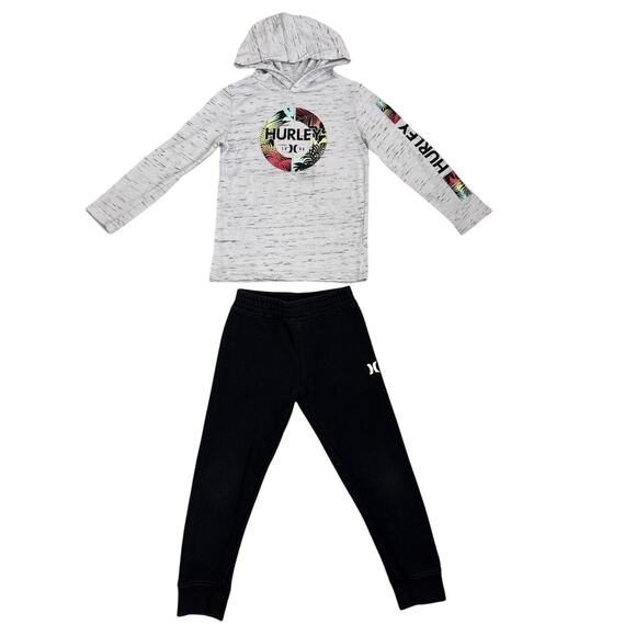 Hurley Other - Hurley 2 Piece Sweatpants Long Sleeve Hoodie Outfit Size Youth 6